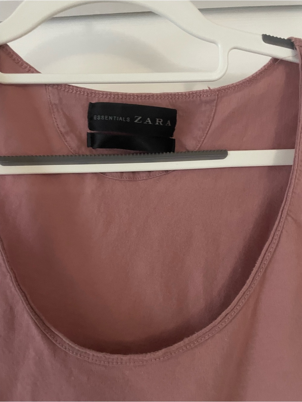 Zara Mauve Scoop Neck Tank Top gym training athleisure - Picture 4 of 7